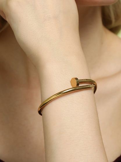 The Screw Bangle Bracelet - California Gold-SOHIBR8813