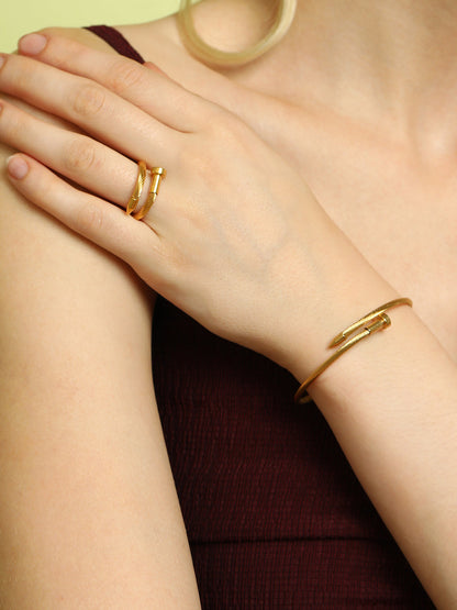 The Screw Jewellery Set - California Gold-SOHIBR8817