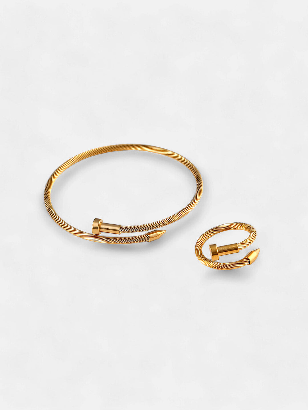 The Screw Jewellery Set - California Gold-SOHIBR8817