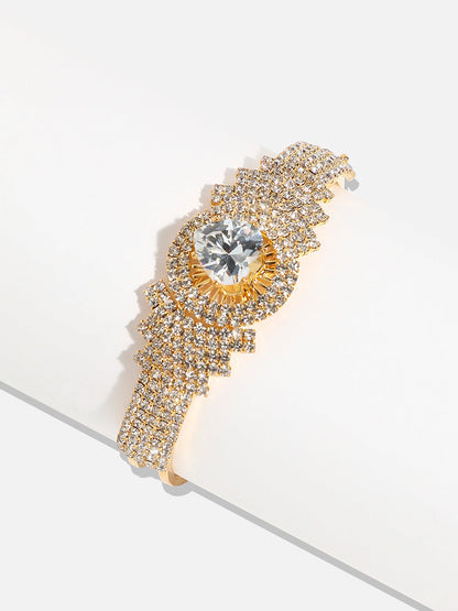Gold-Plated Bangle-Style Bracelet