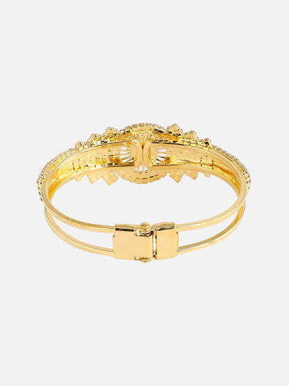 Gold-Plated Bangle-Style Bracelet