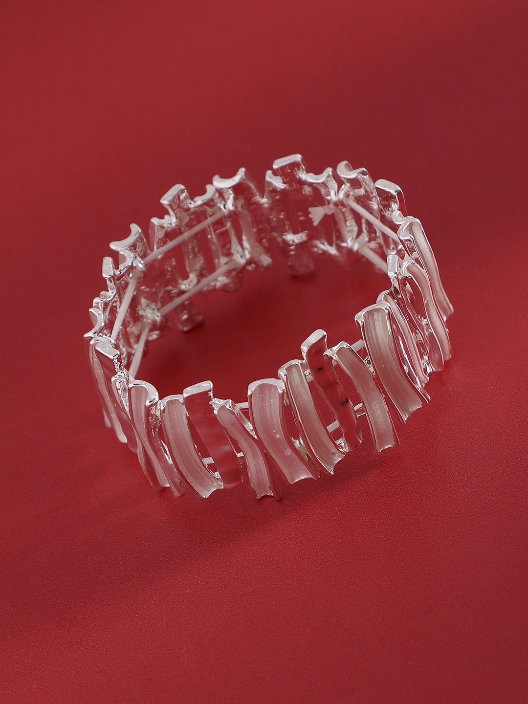 Silver Plated Elasticated Bracelet