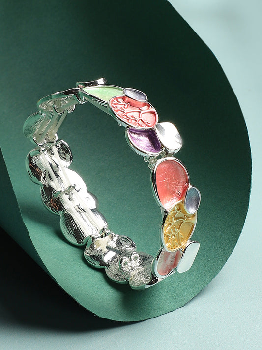 Silver Plated Elasticated Bracelet
