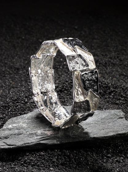 Silver-Plated Bangle-Style Bracelet