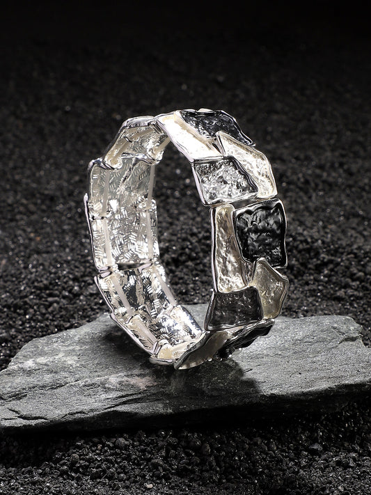 Silver-Plated Bangle-Style Bracelet
