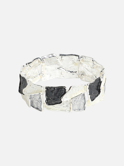 Silver-Plated Bangle-Style Bracelet