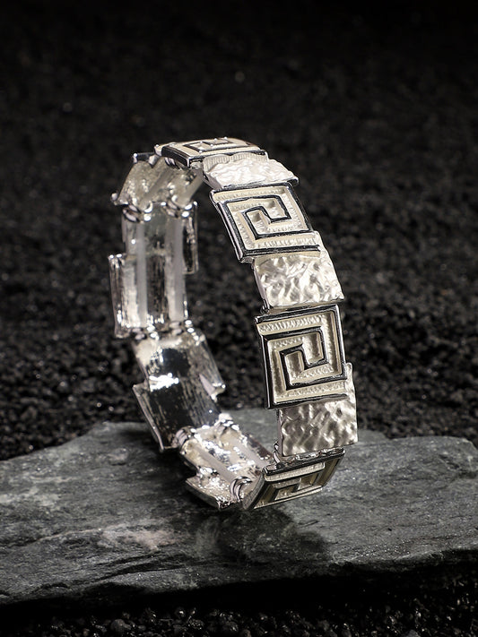 Silver-Plated Kada Bracelet