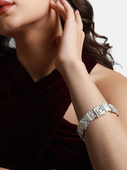 Silver-Plated Kada Bracelet