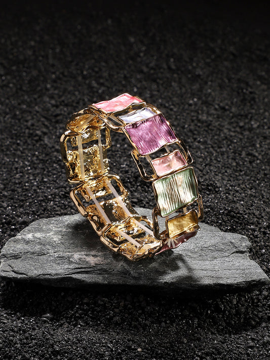 Gold Plated Elasticated Bracelet