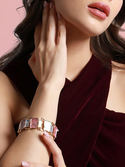Gold Plated Elasticated Bracelet
