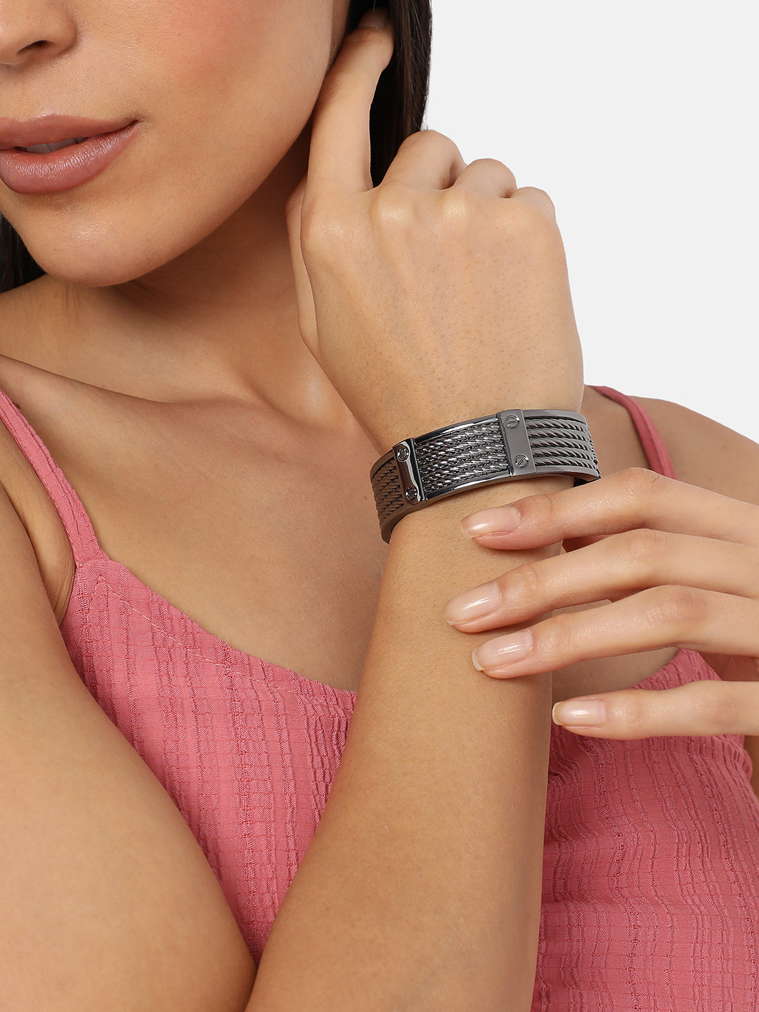 Silver-Plated Cuff Bracelet