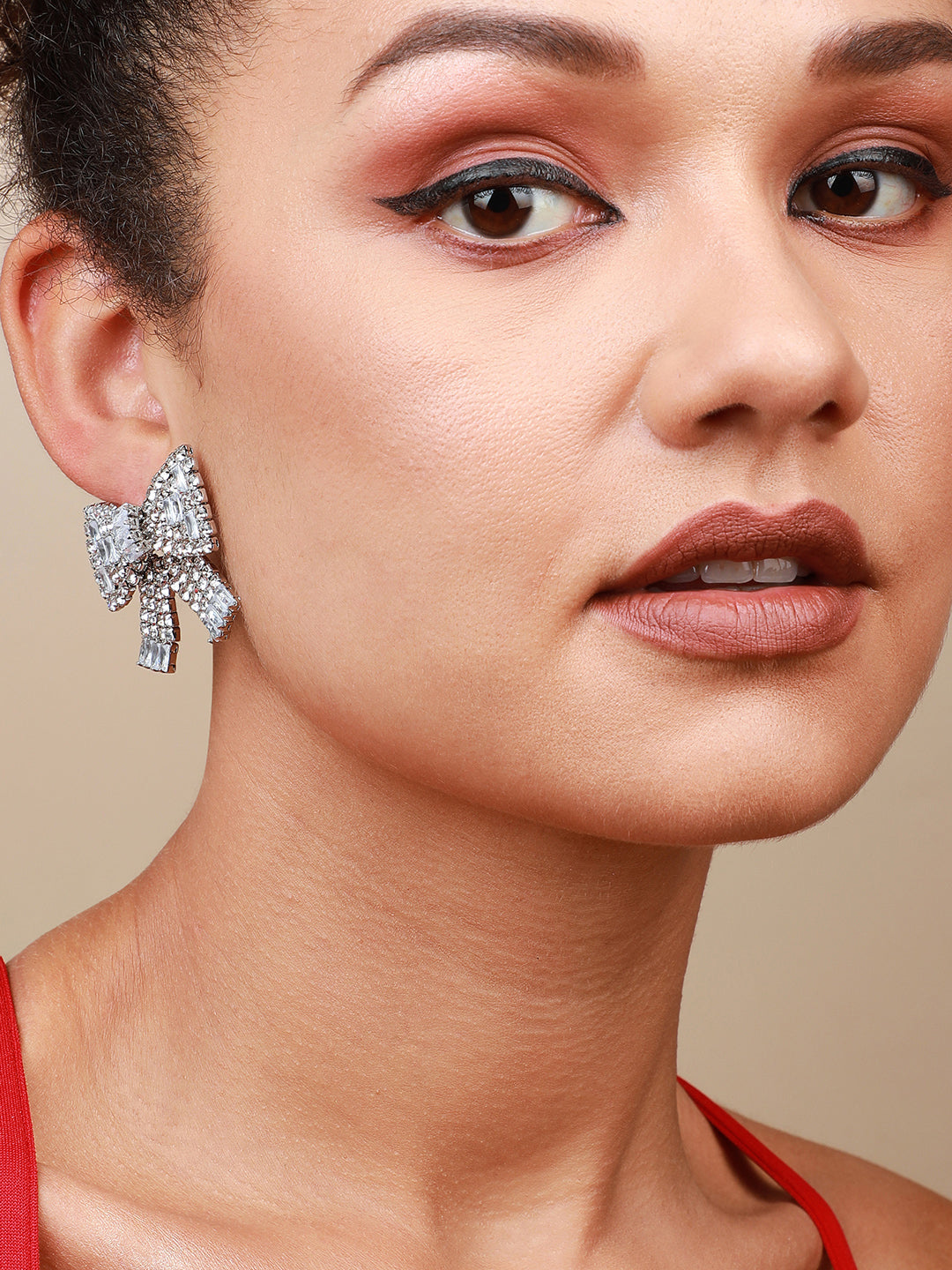 Pack Of 2 Silver-Plated Contemporary Drop Earrings