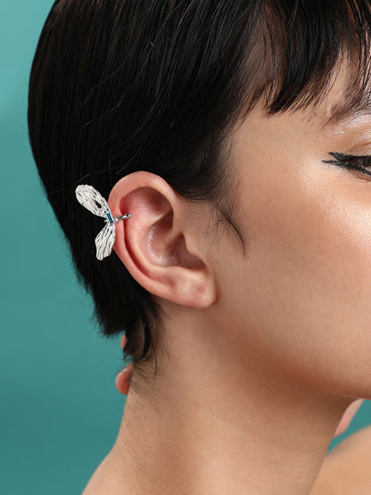 Set Of 2 Silver-Plated Contemporary Studs Earrings