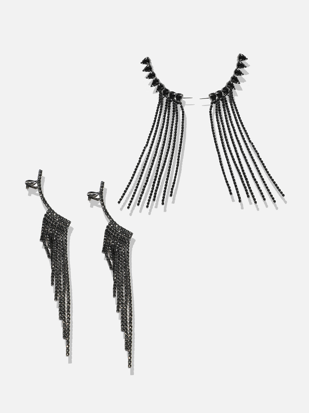 Set Of 2 Contemporary Drop Earrings