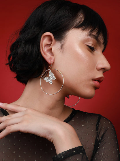 Trailblazing Treasures Set Of 2 Gold-Plated Contemporary Drop Earrings