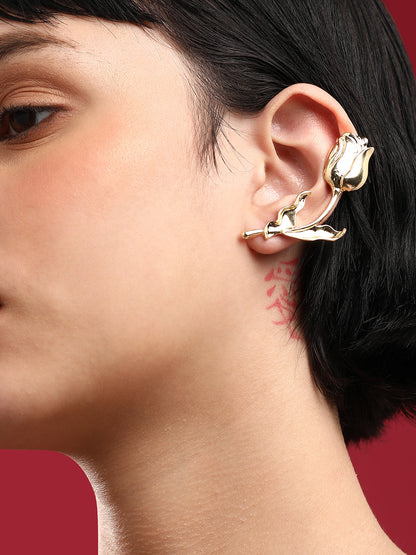 One-Of-A-Kind Gems Standout Set Of 2 Gold-Plated Contemporary Drop Earrings
