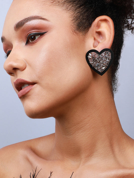 Pack Of 2 Silver-Plated Contemporary Drop Earrings