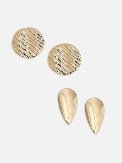 Set Of 2 Contemporary Studs Earrings