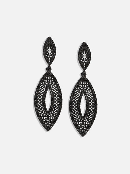 Set Of 2 Gold-Plated Contemporary Drop Earrings
