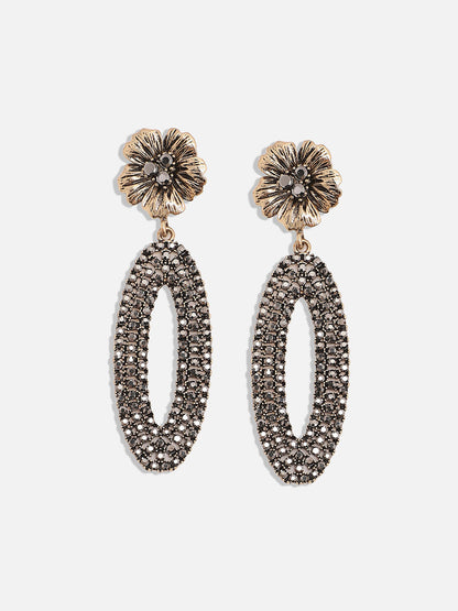 Set Of 2 Gold-Plated Contemporary Drop Earrings