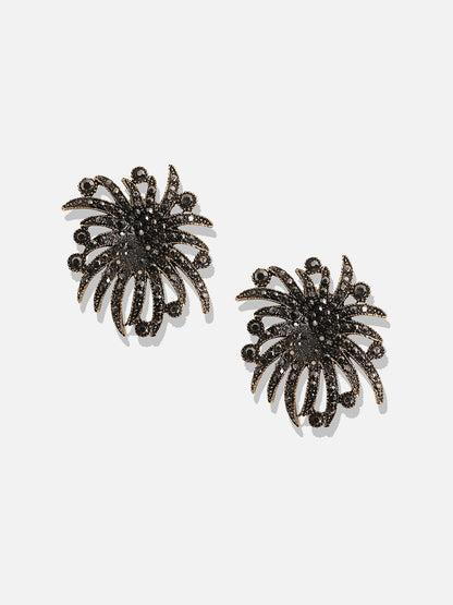 Set Of 2 Gold-Plated Contemporary Drop Earrings