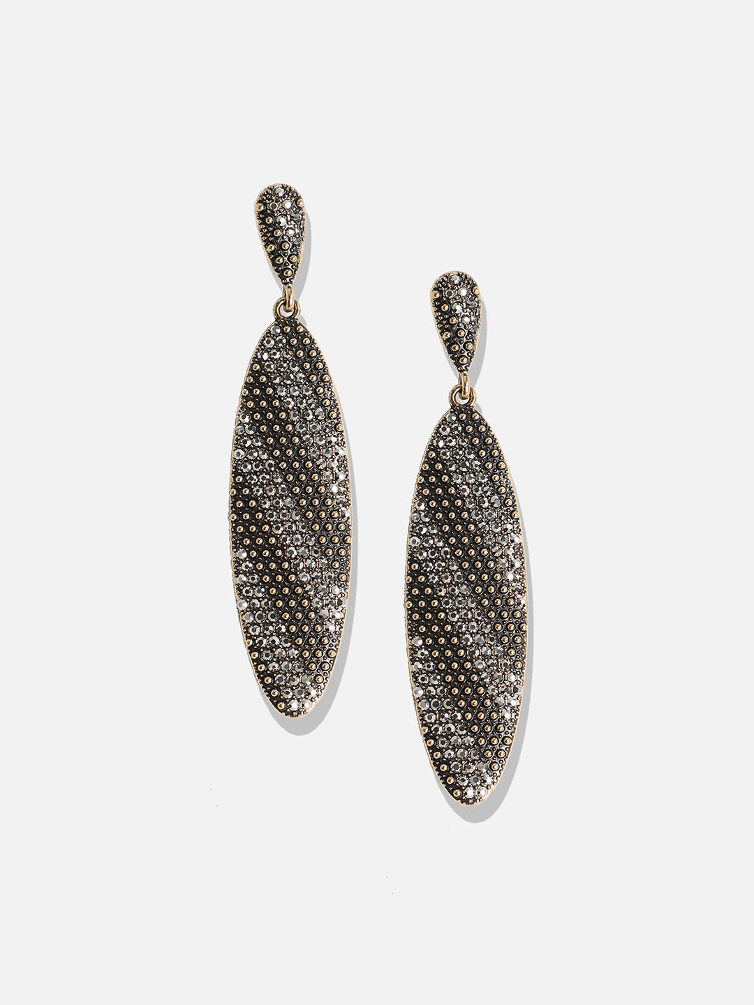 Set Of 2 Gold-Plated Contemporary Drop Earrings