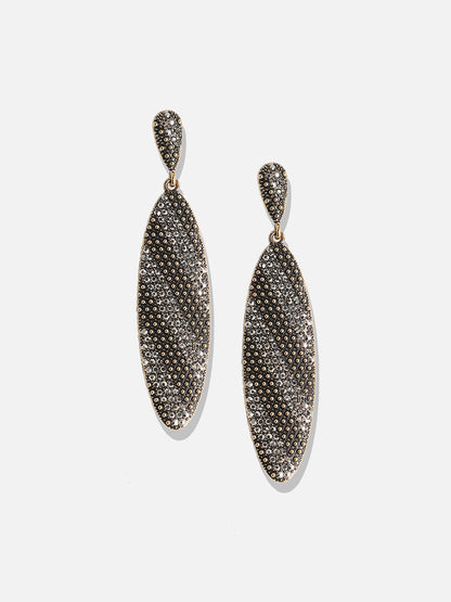Set Of 2 Gold-Plated Contemporary Drop Earrings