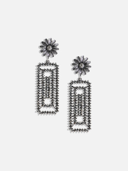 Set Of 2 Gold-Plated Contemporary Drop Earrings