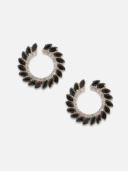 Set Of 2 Silver-Plated Contemporary Studs Earrings