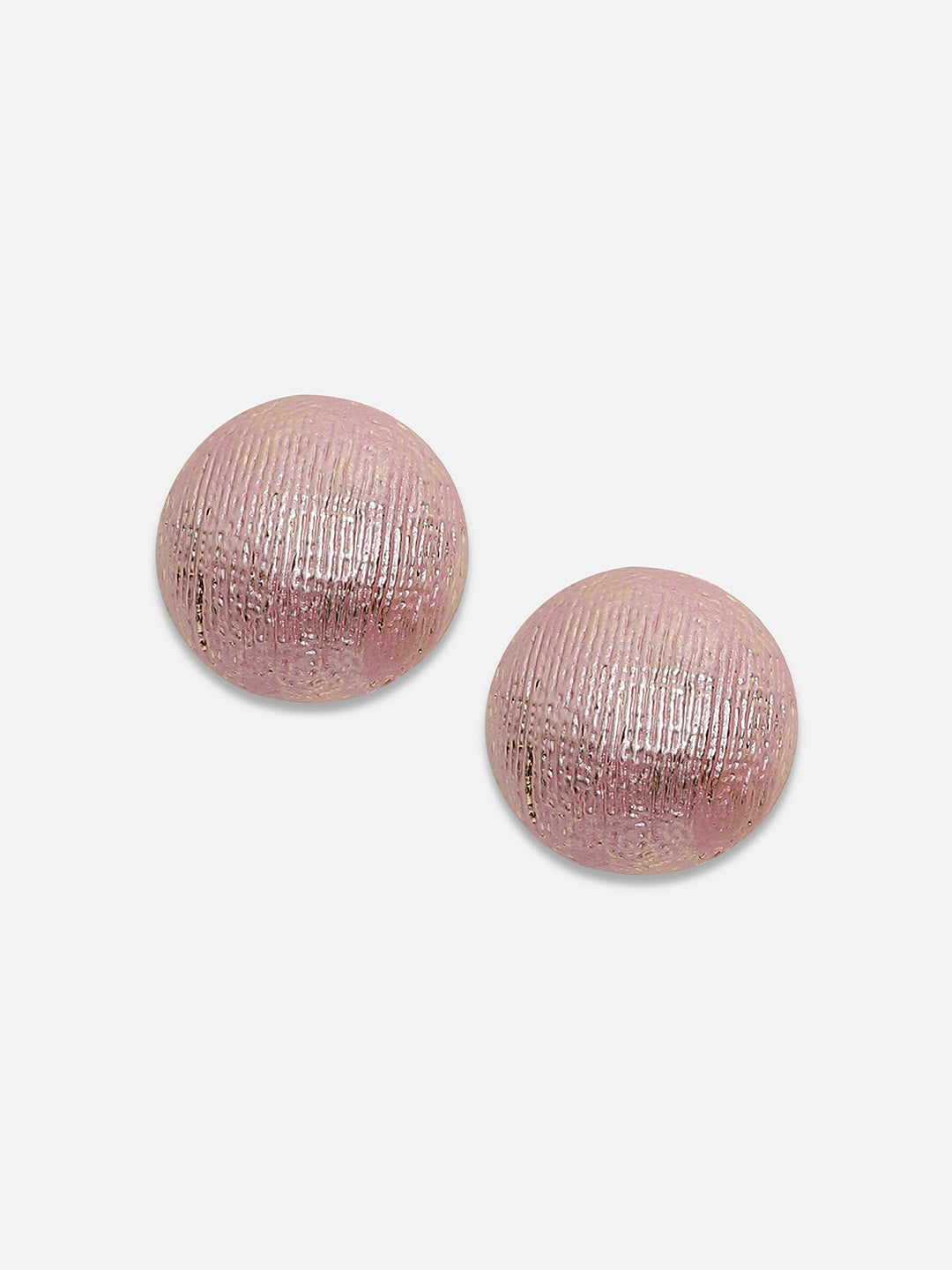 Set Of 2 Gold-Plated Contemporary Studs Earrings