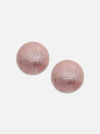 Set Of 2 Gold-Plated Contemporary Studs Earrings