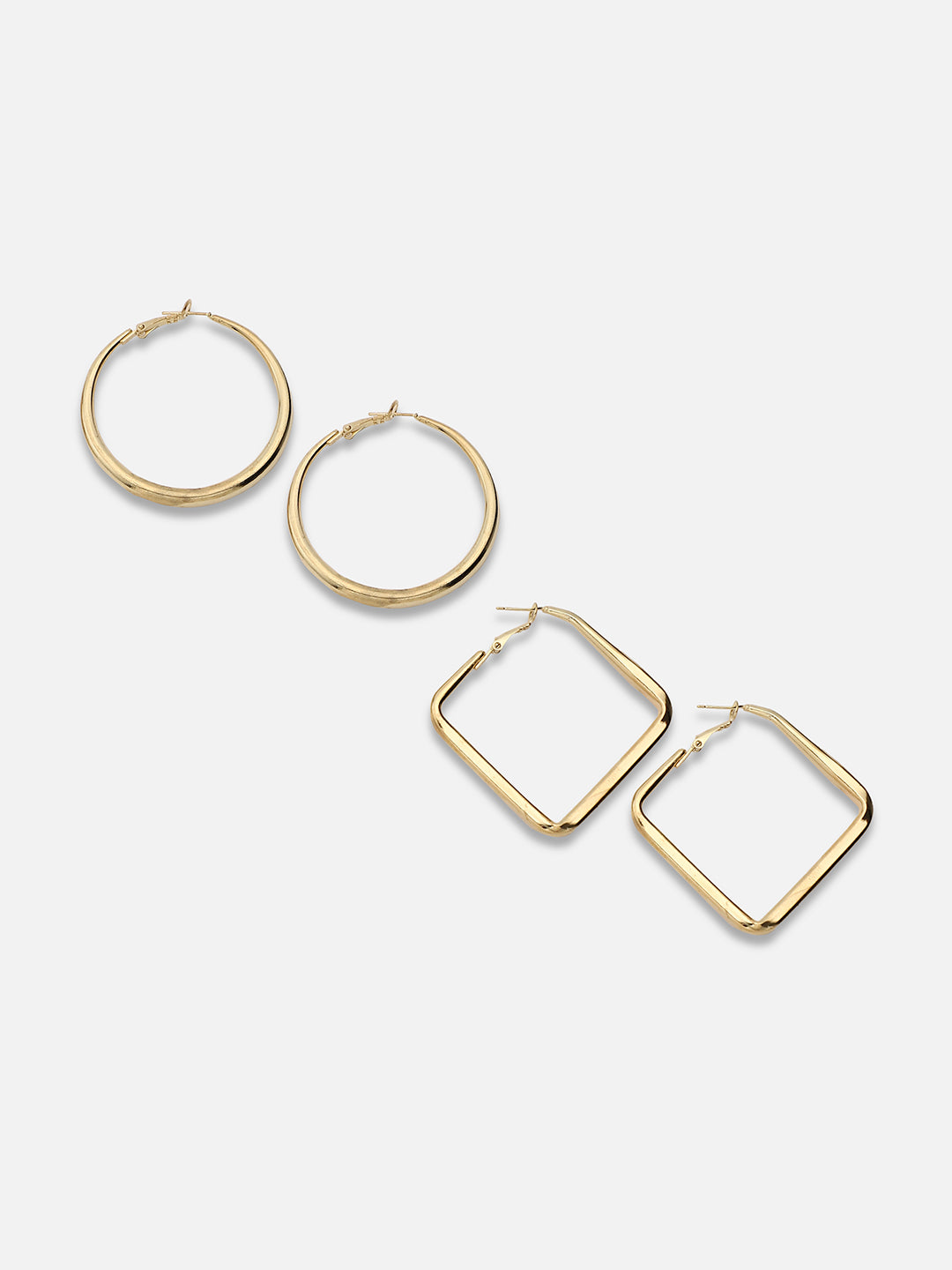 Set of 2 Minimal Hoop Earrings