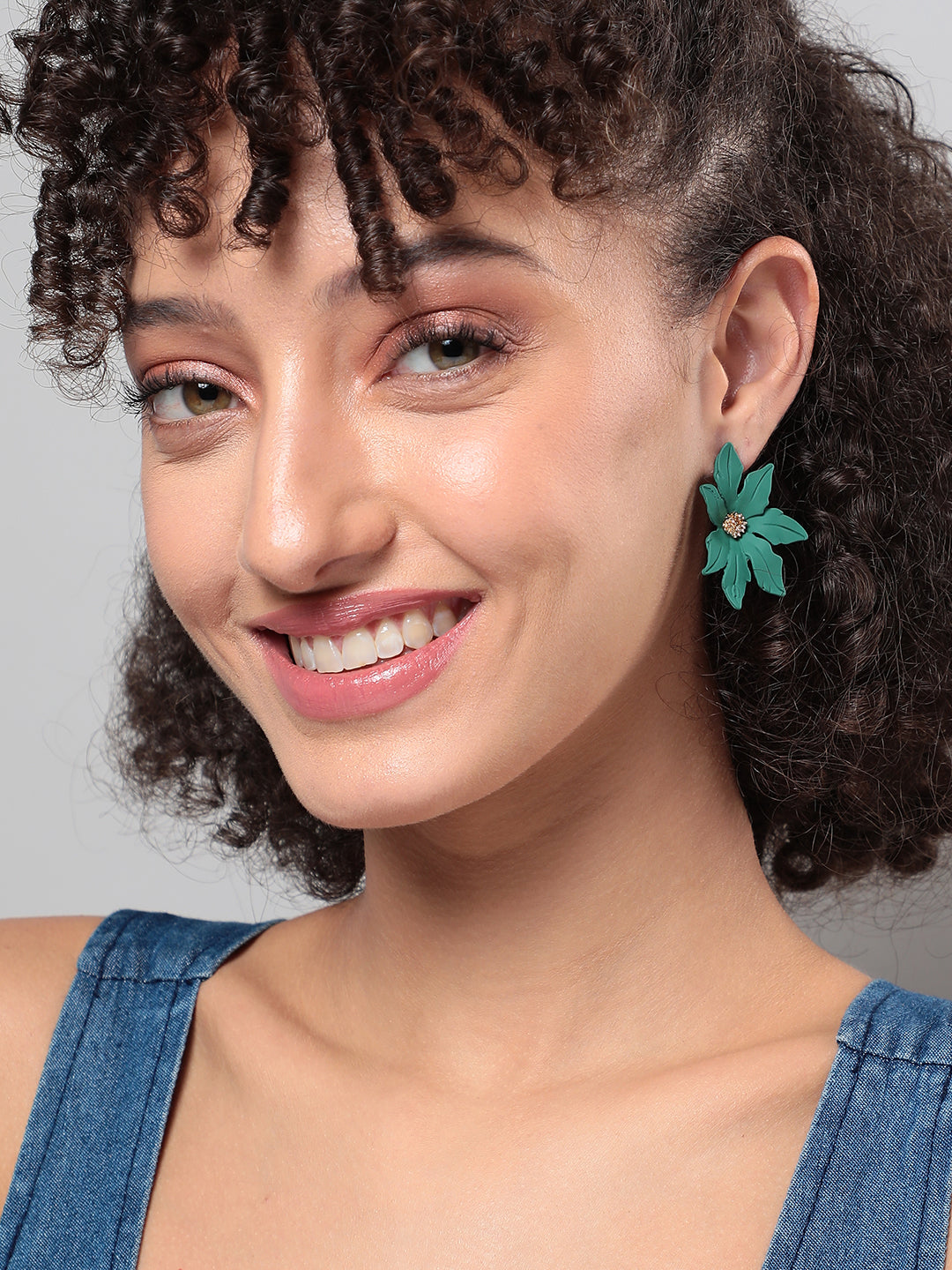 Set Of 2 Gold-Plated Contemporary Drop Earrings