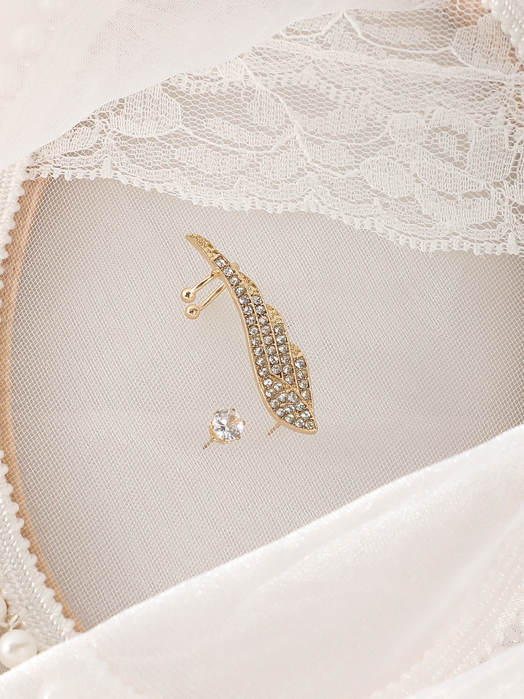 The Bling Wing Cuff Earrings - California Gold-SOHIER6028