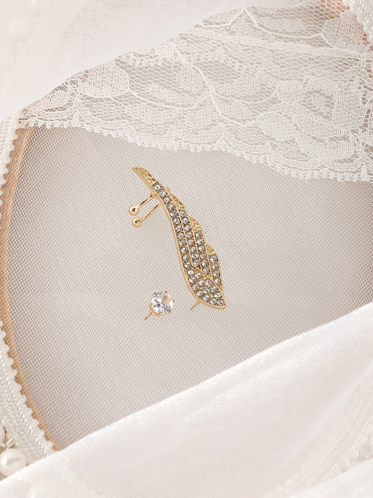 The Bling Wing Cuff Earrings - California Gold-SOHIER6028