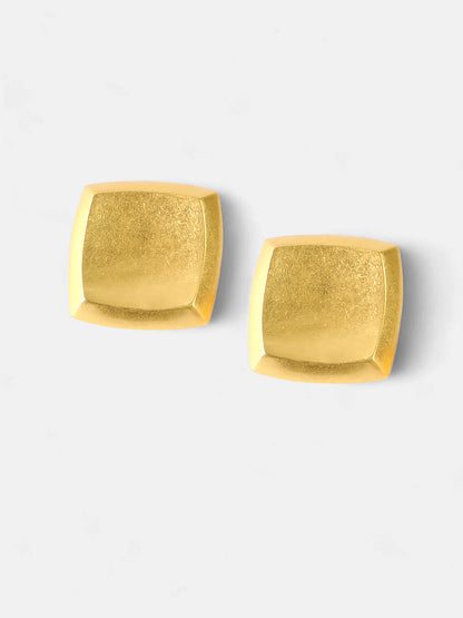 The Slab Drop Earrings - Antique Gold-SOHIER6129