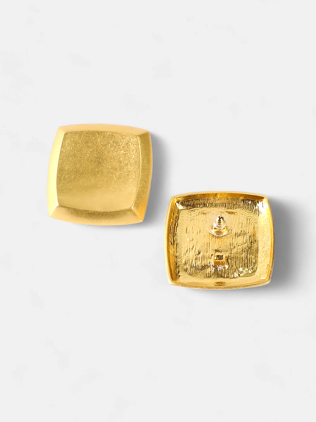 The Slab Drop Earrings - Antique Gold-SOHIER6129