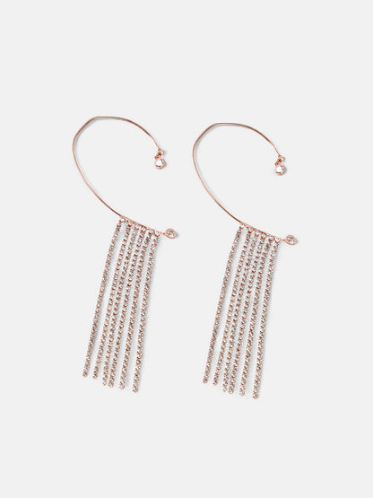 The Cristal Cuff Earrings - Crystal Silver-SOHIER6130