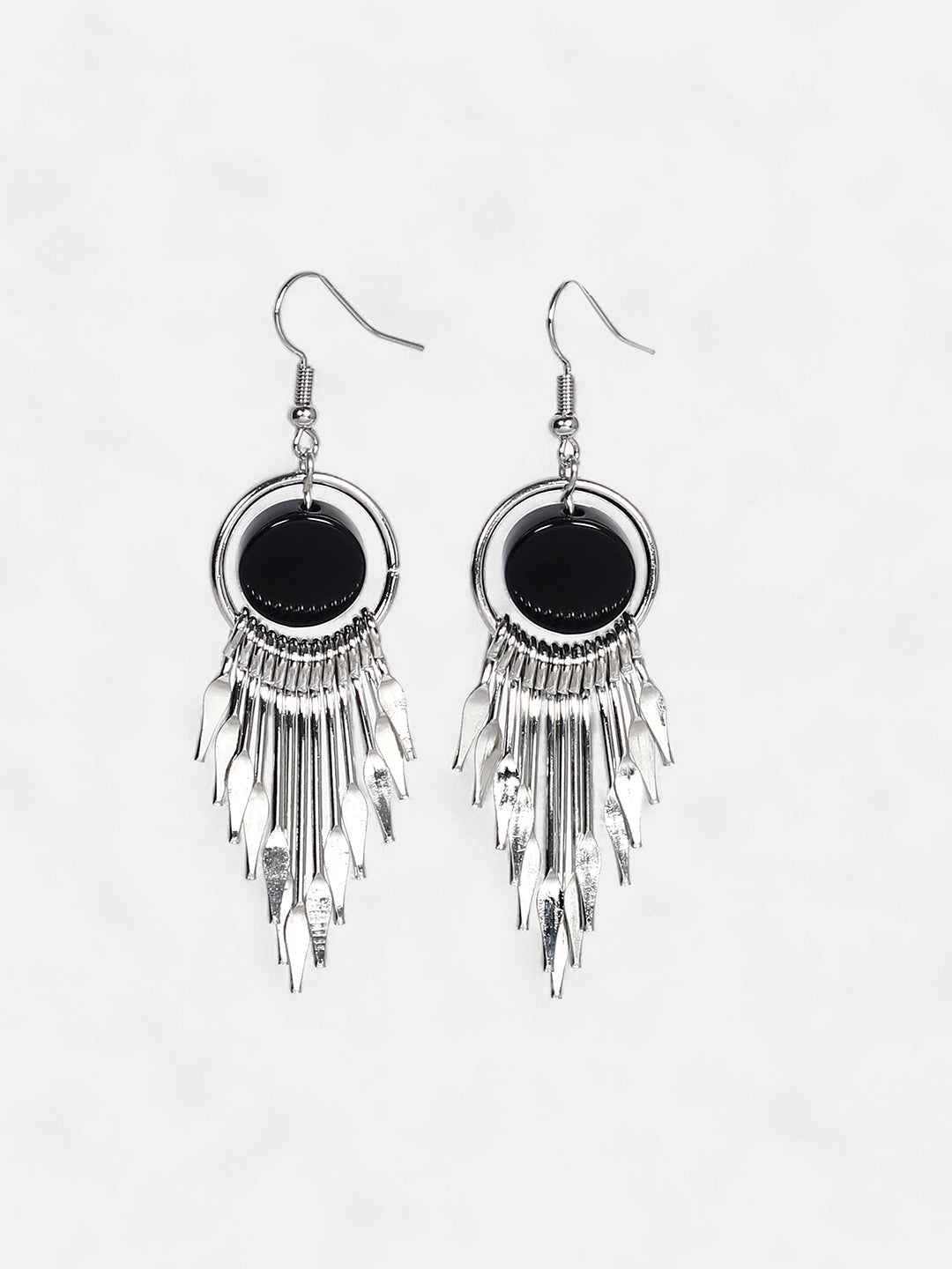 The Lancia Drop Earrings - Onyx Black-SOHIER6144
