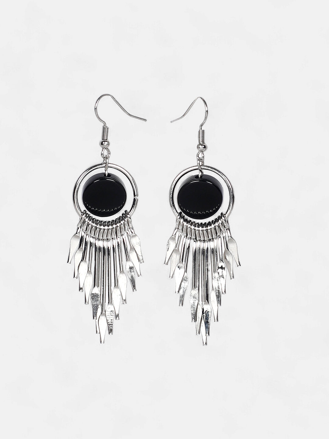 The Lancia Drop Earrings - Onyx Black-SOHIER6144