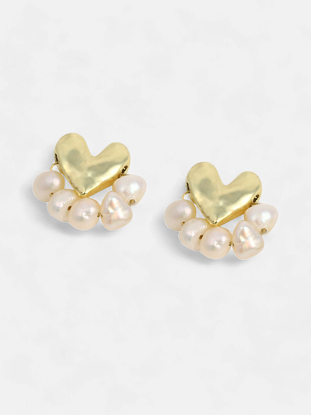 The Tropez's Coeur Stud Earrings - California Gold-SOHIER6145