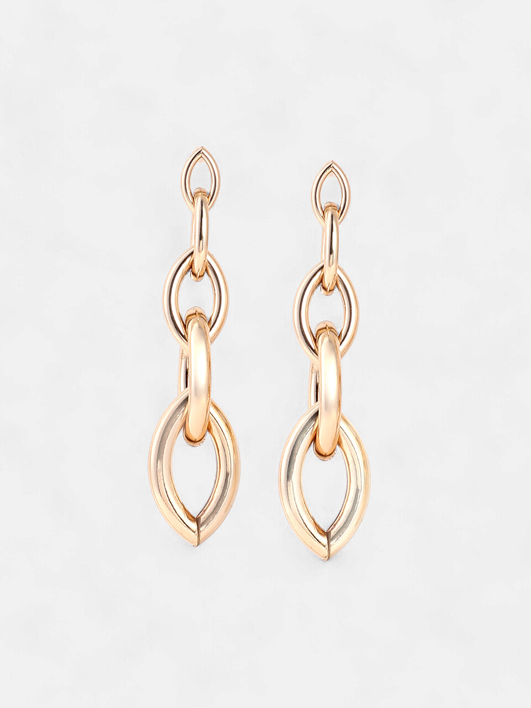 The Marquise Link Drop Earrings - California Gold-SOHIER6151