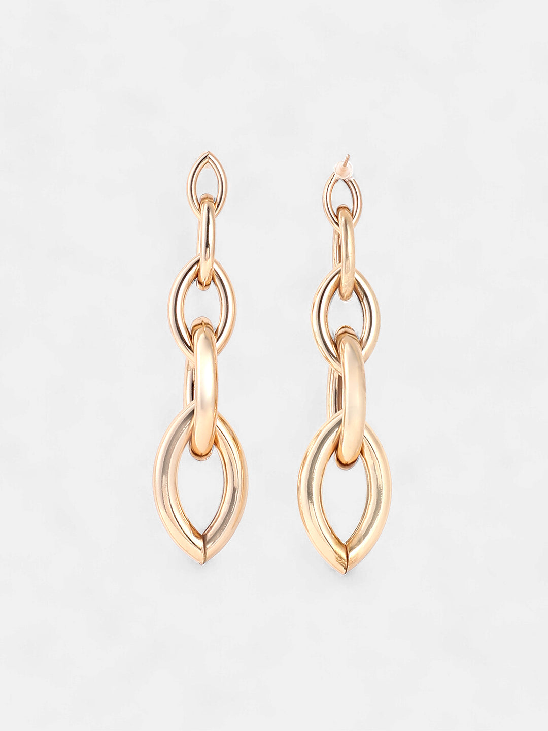The Marquise Link Drop Earrings - California Gold-SOHIER6151