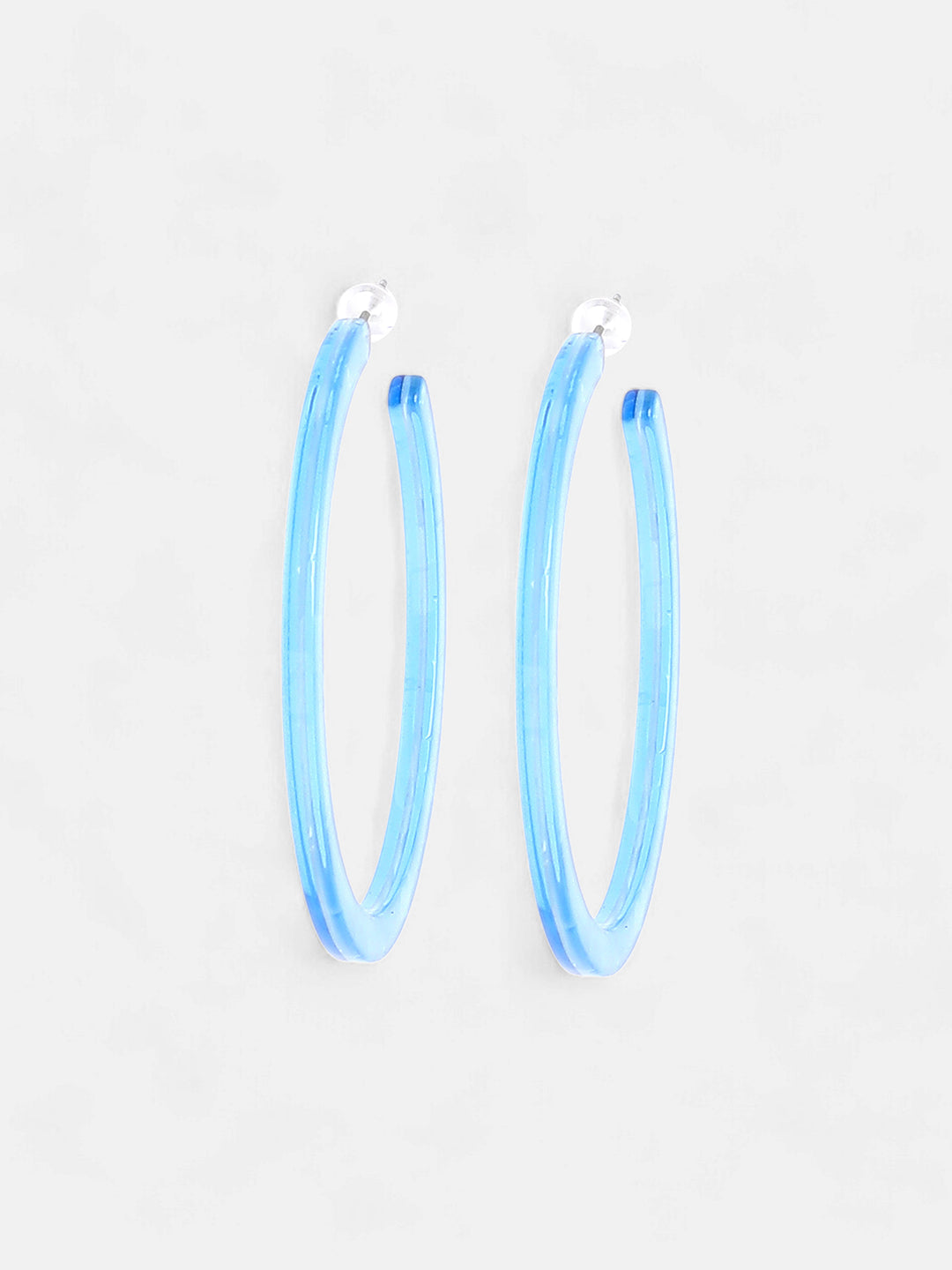 The Paradiso Hoop Earrings - Azure Blue-SOHIER6153