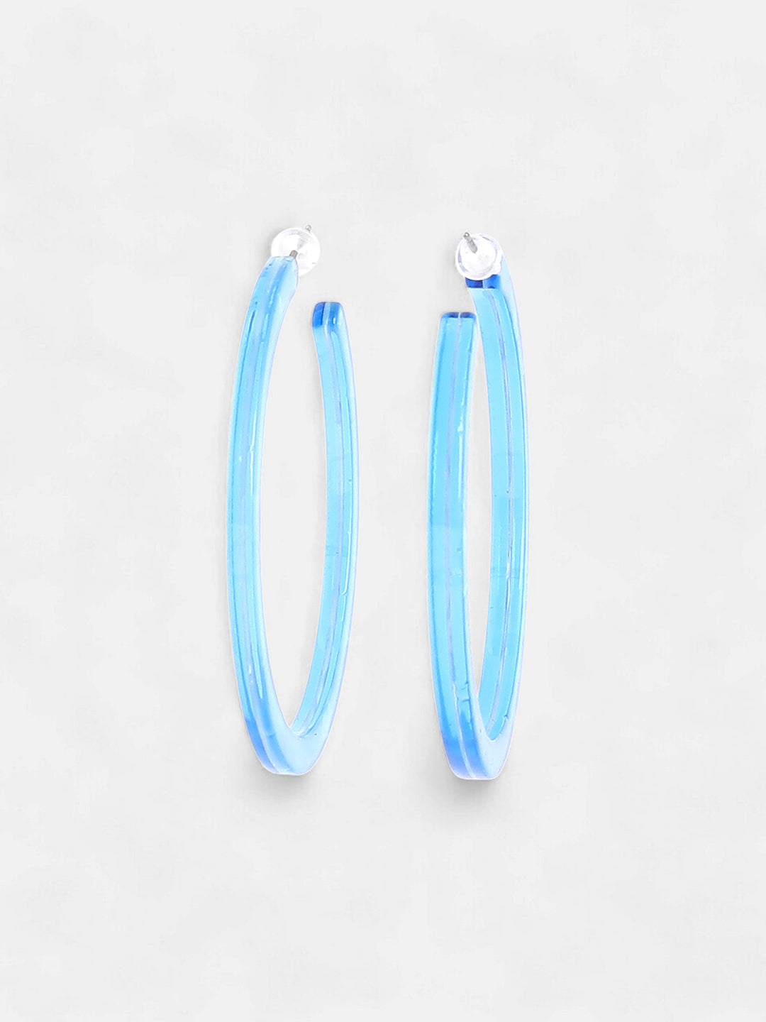 The Paradiso Hoop Earrings - Azure Blue-SOHIER6153