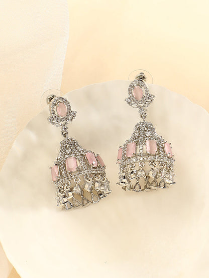 The Juliette Drop Earrings - Blush Pink-SOHIER6154