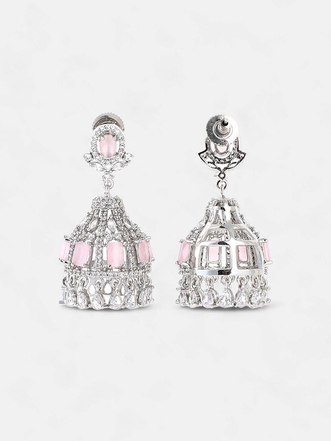 The Juliette Drop Earrings - Blush Pink-SOHIER6154
