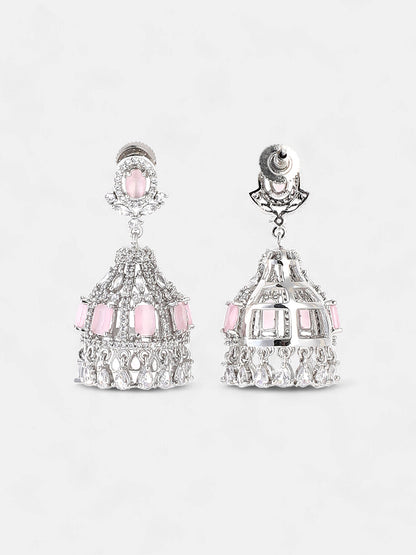 The Juliette Drop Earrings - Blush Pink-SOHIER6154