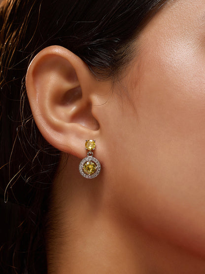 The Moritz Drop Earrings - Lemon Yellow-SOHIER6155