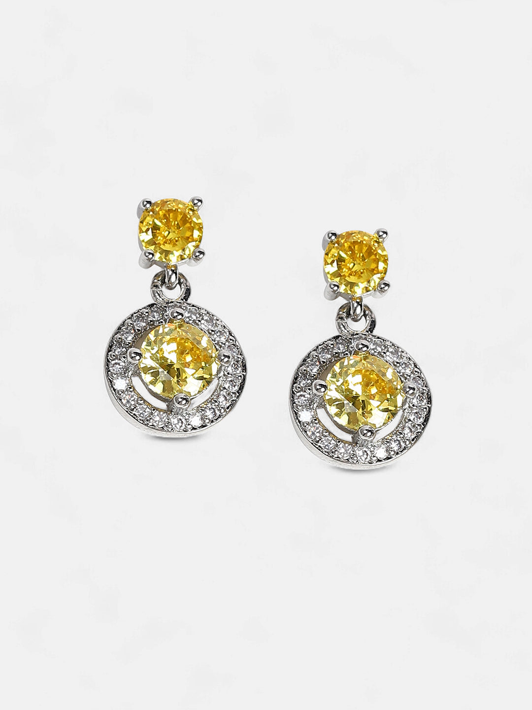 The Moritz Drop Earrings - Lemon Yellow-SOHIER6155